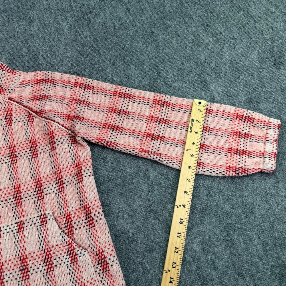 Anthropologie Field Flower Sweater Womens Small Plaid Knit Mock Neck Pullover - Picture 12 of 14